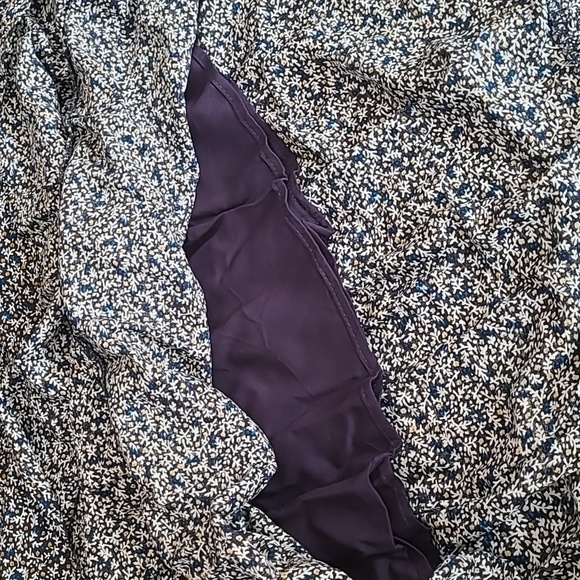 Smocked  Bodice Hudson Gray Blue Floral Sleeveless Maxi Dress - Picture 12 of 14